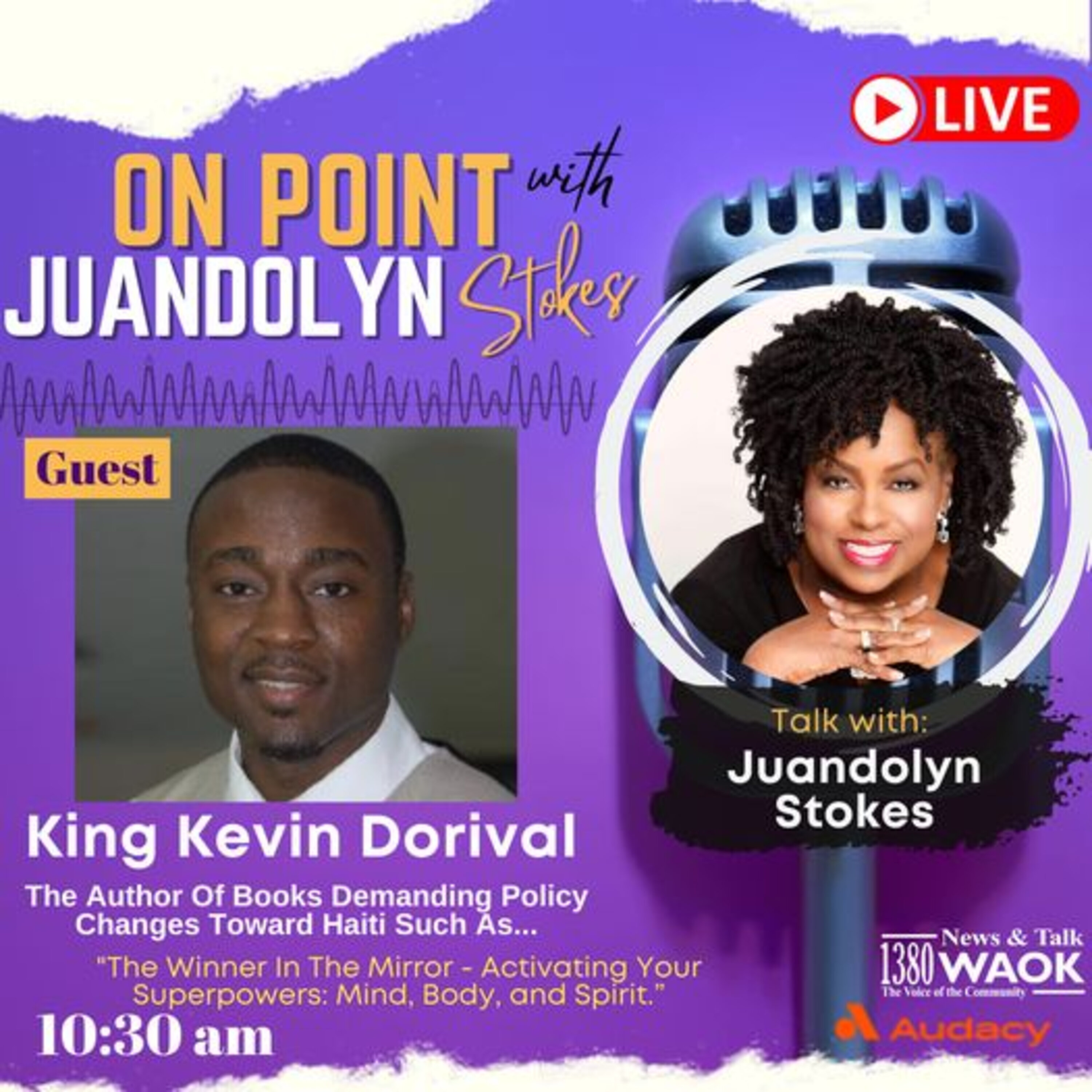 Author King Kevin Dorival demands policy changes towards Haiti