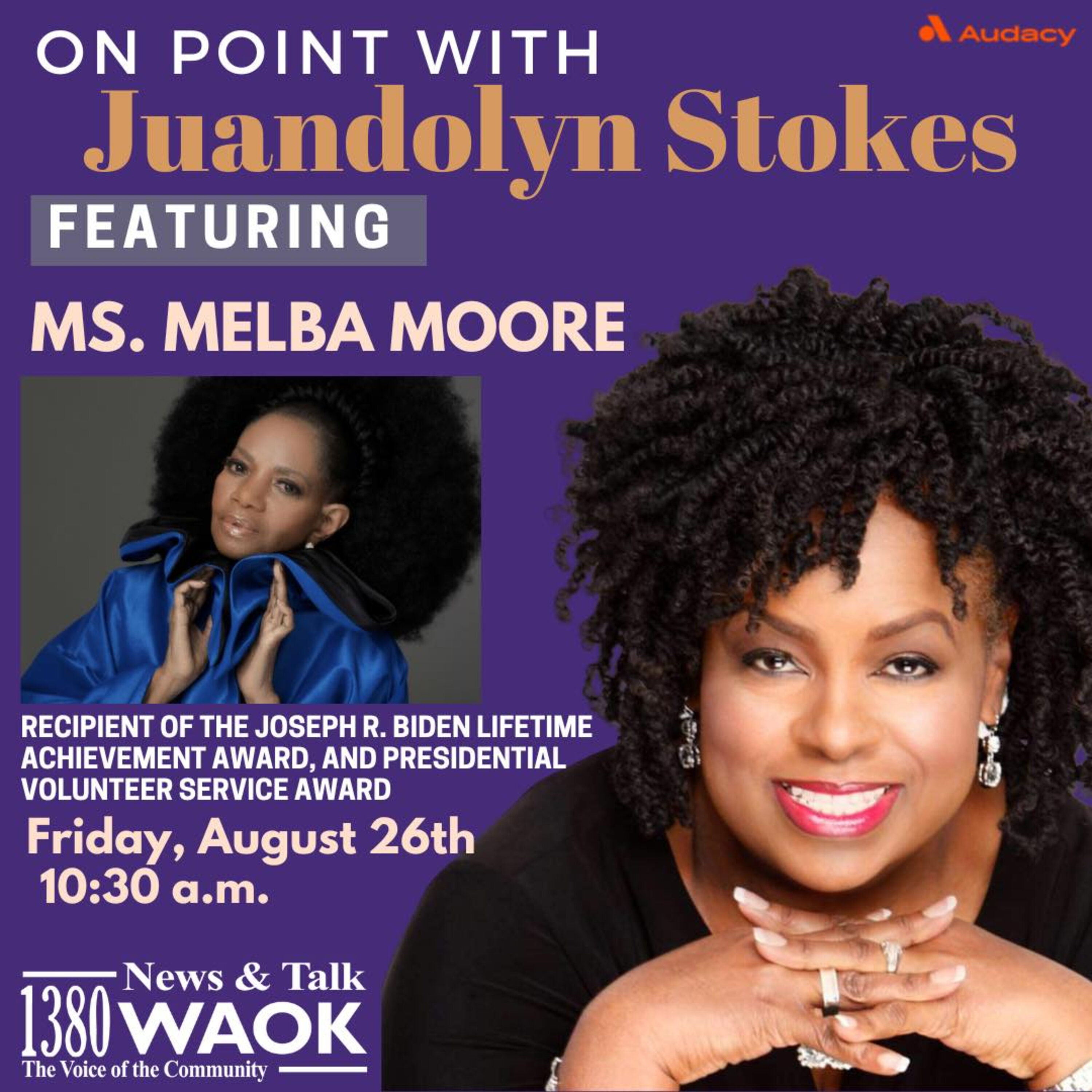 Legendary singer Ms. Melba Moore receives lifetime achievement award