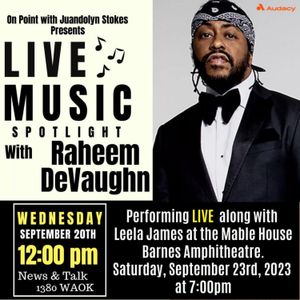 A Euphoric, Eargasmic Experience with Raheem DeVaughn - On Point with Juandolyn Stokes