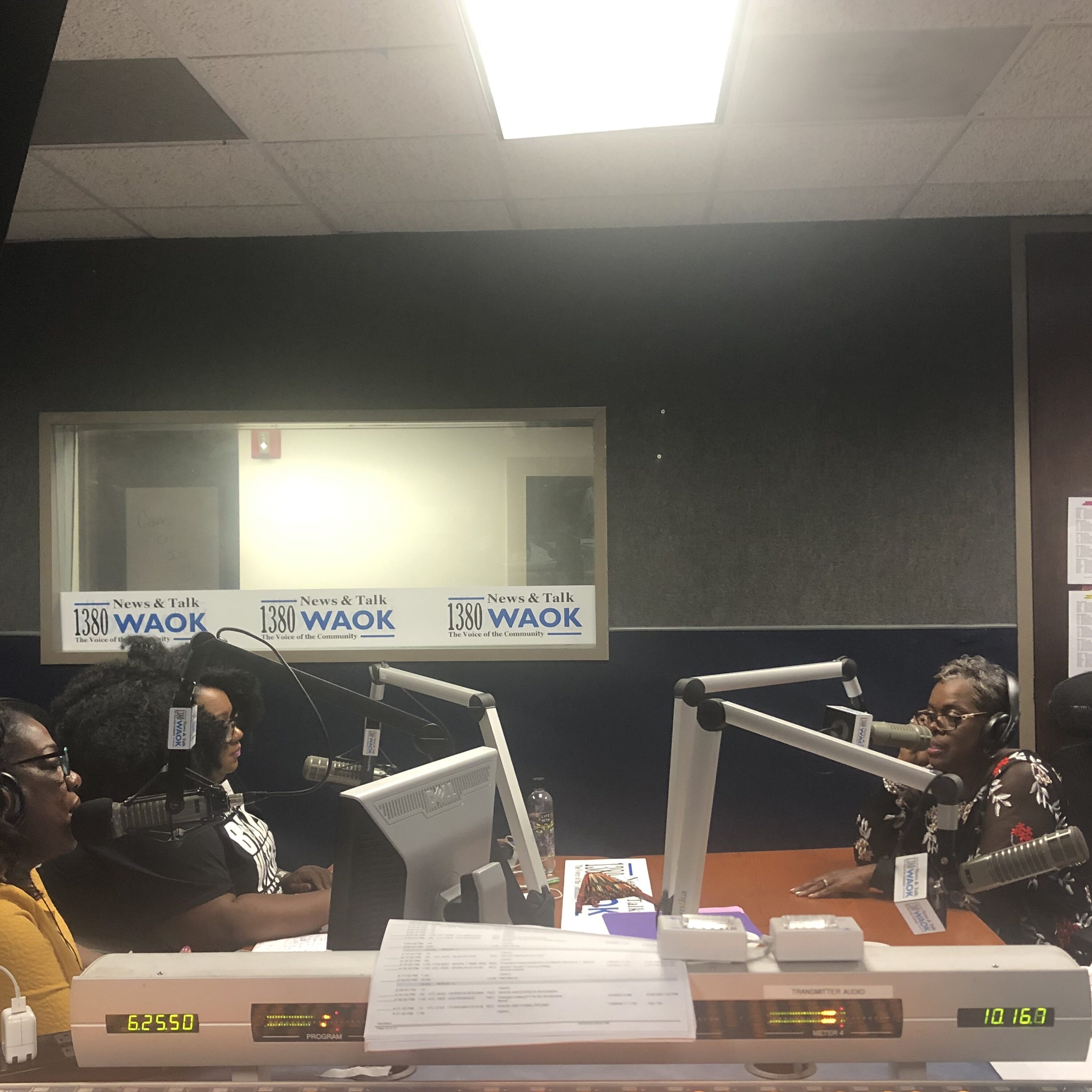 Dee Dawkins-Haigler with Pastor Toni Alvarado 