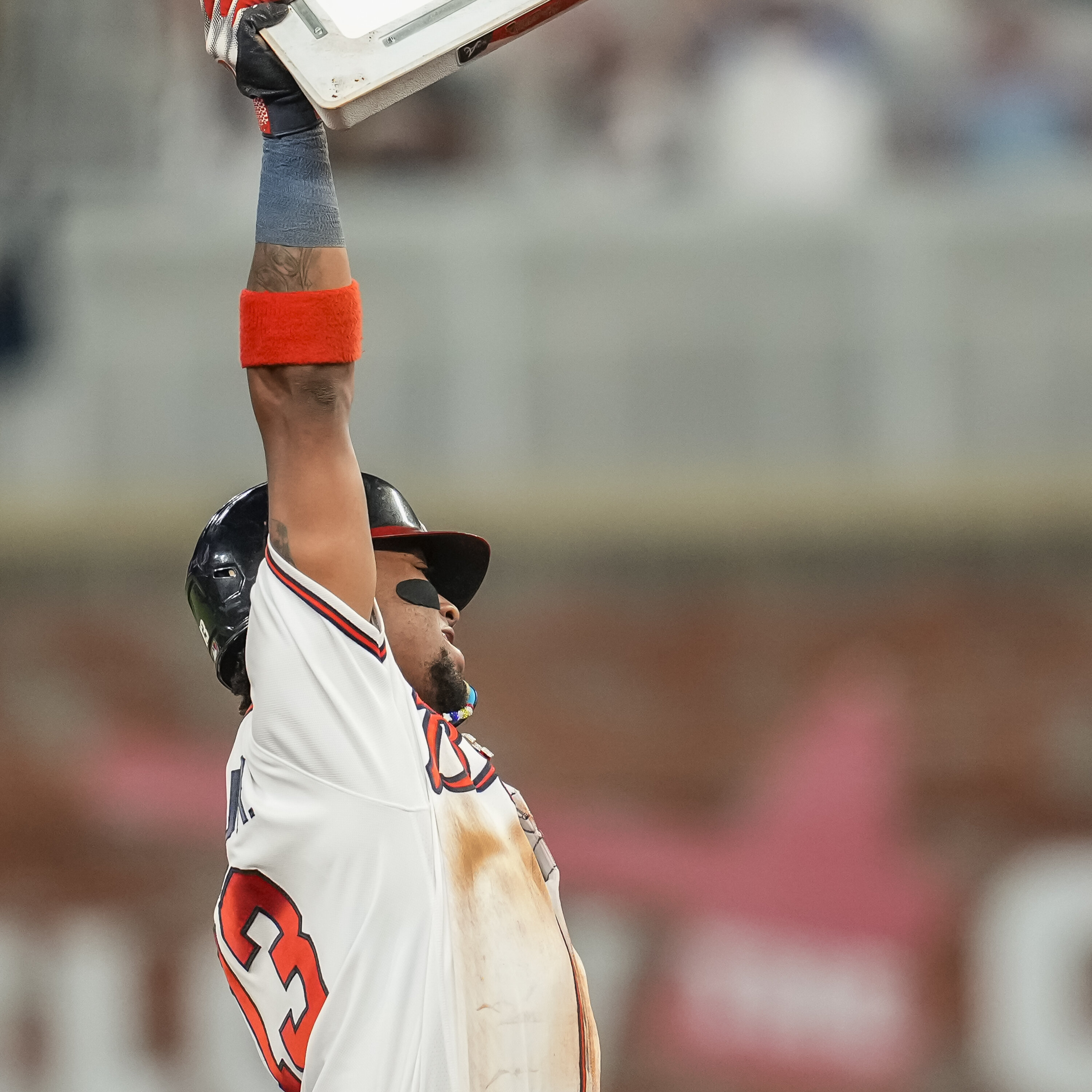 Ronald Acuna celebrated the moment properly