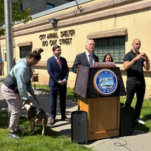Buffalo Mayor Sean Ryan announces funding for upgrades to the City Animal Shelter on Oak Street