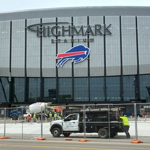 Erie County Executive Mark Poloncarz with an update on the new Highmark Stadium construction