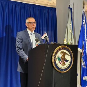 U.S. Attorney Michael DiGiacomo details the arrest of a priest on child porn possession