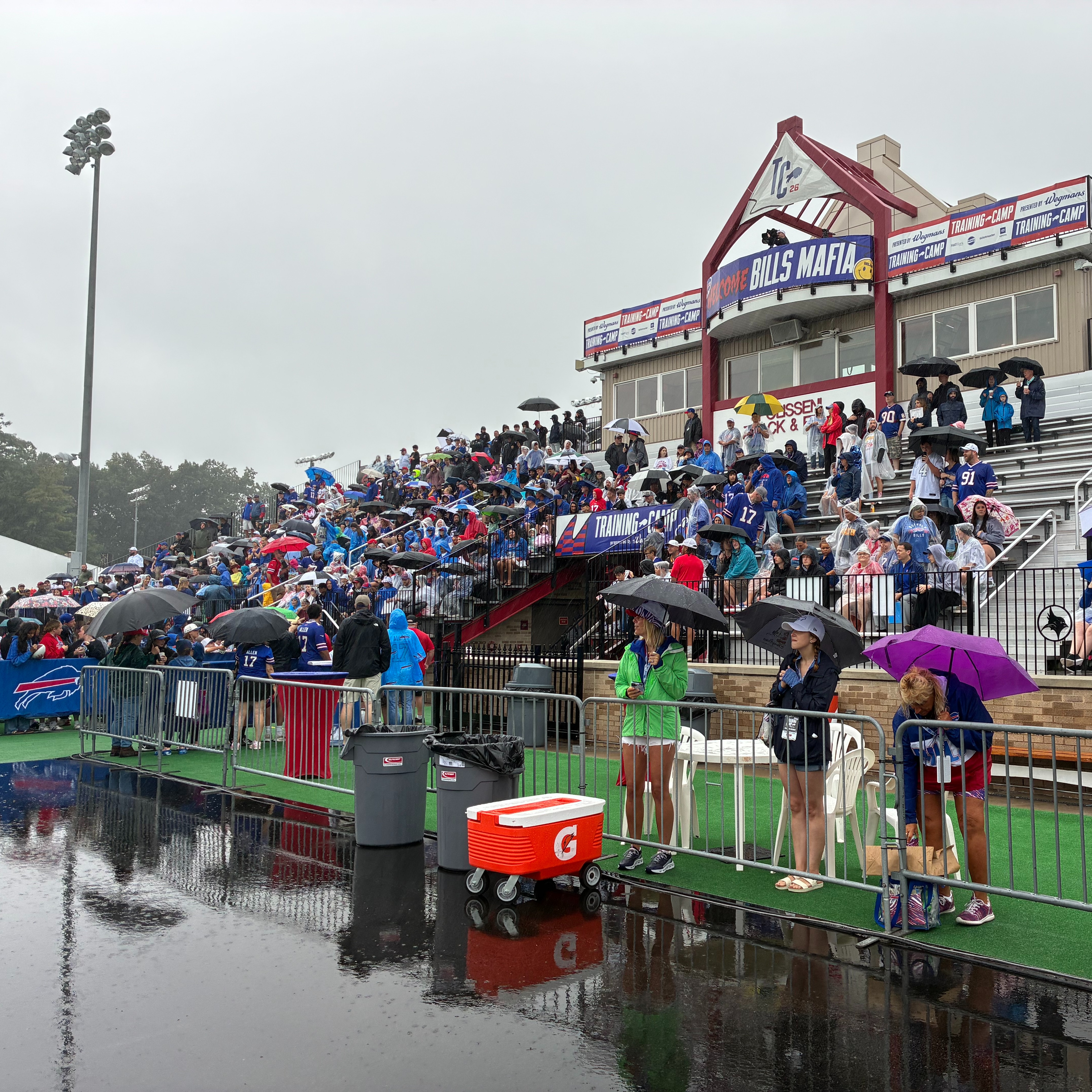 Bills fans share their excitement for the return of football to Western New York at Day 1 of Bills training camp at St. John Fisher University