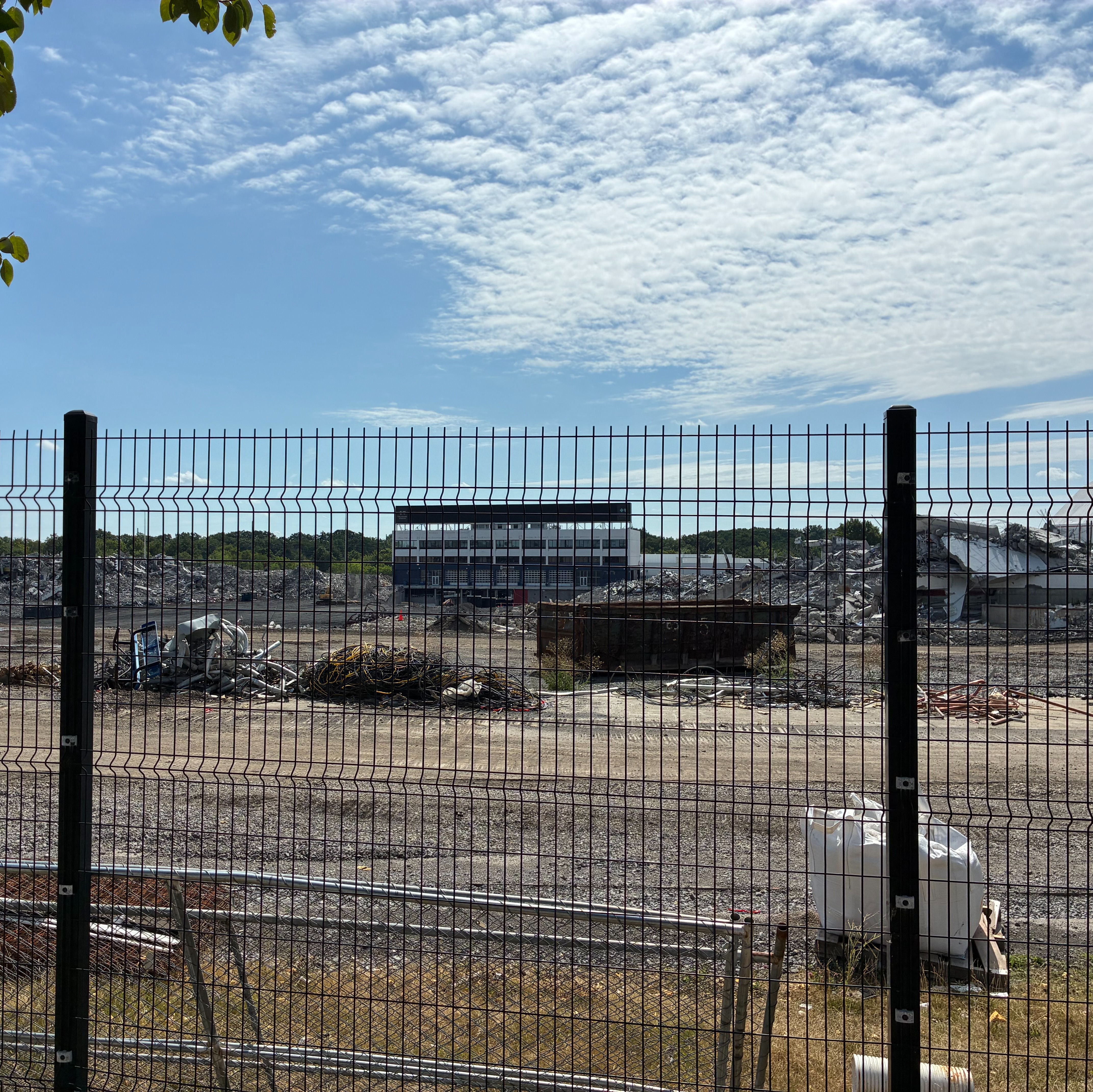 Bills fans react to seeing the old Highmark Stadium in a pile of steel and concrete rubble in Orchard Park