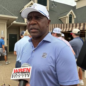 Bills Hall of Fame running back Thurman Thomas at the Jim Kelly Celebrity Classic in Batavia
