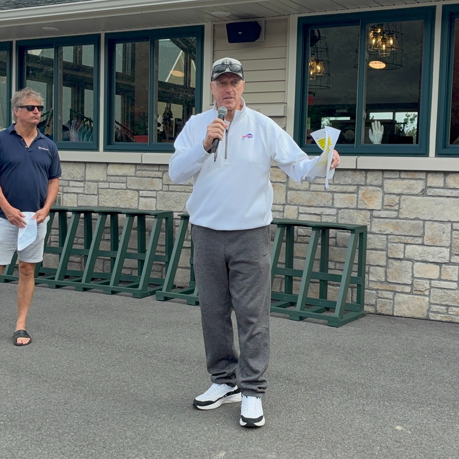 Bills Hall of Fame quarterback Jim Kelly at his annual celebrity golf tournament in Batavia
