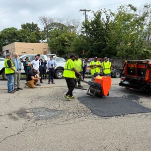 Buffalo Mayor Sean Ryan announces city's own hot patching operation and pothole repair counter