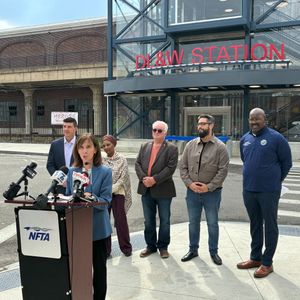 NFTA cuts the ribbon for the DL&W Skydeck