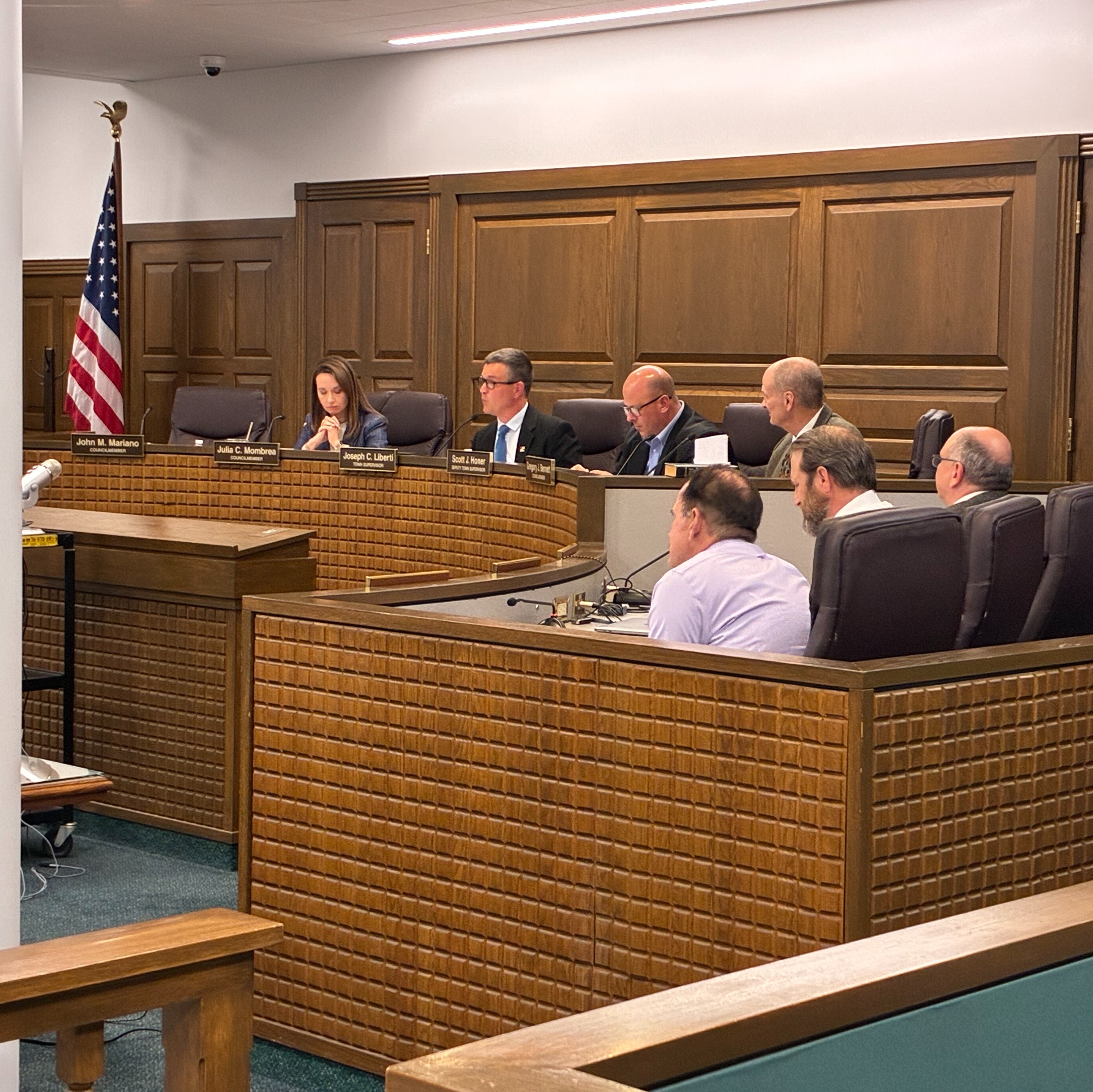 Orchard Park Town Supervisor Joe Liberti ahead of Wednesday's public hearing on a proposed zoning map and ordinance amendments to establish a new Gateway Mixed-Use Zone near the new stadium