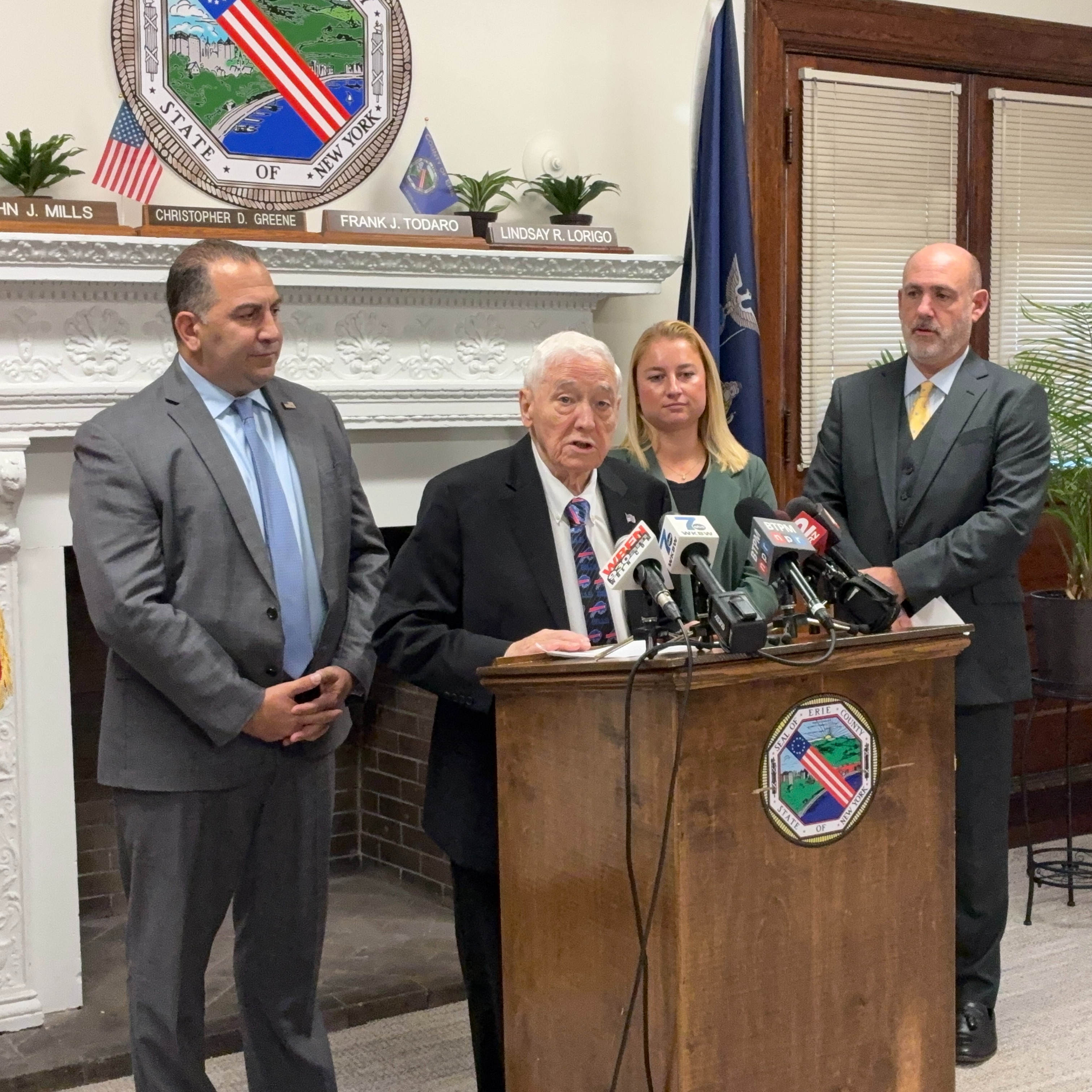 Republicans in the Erie County Legislature present a resolution to cap the sales tax on gasoline in the county