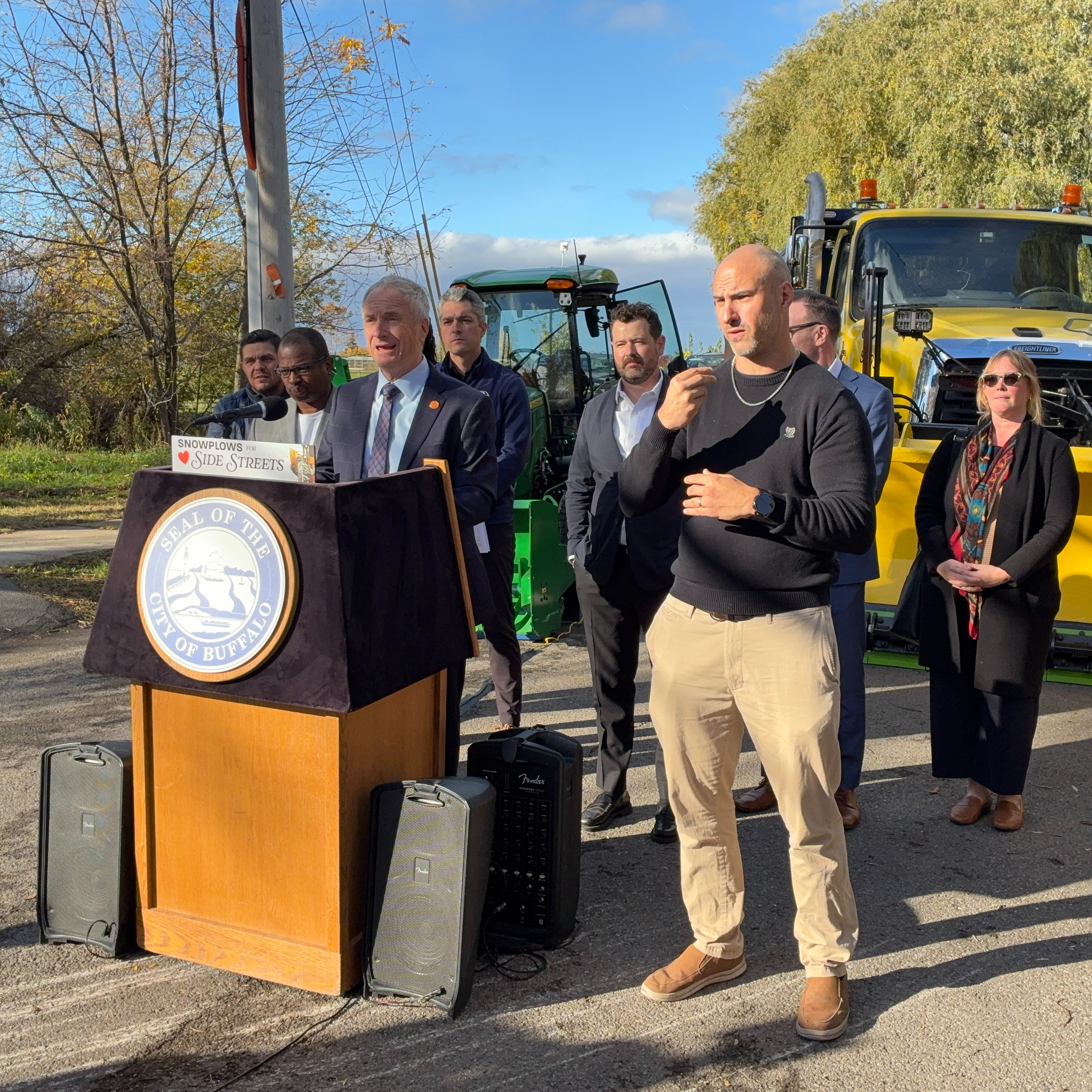 City of Buffalo showcases new equipment and technology to help improve snow clearing efforts on the city’s side streets this winter