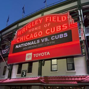Chicago Cubs celebrate Opening Day at Wrigley Field,  commemorate two historic milestones