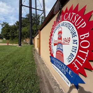 World's Largest Catsup Bottle: Collinsville's claim to fame. Illinois Route 66: Where the Mother Road Begins