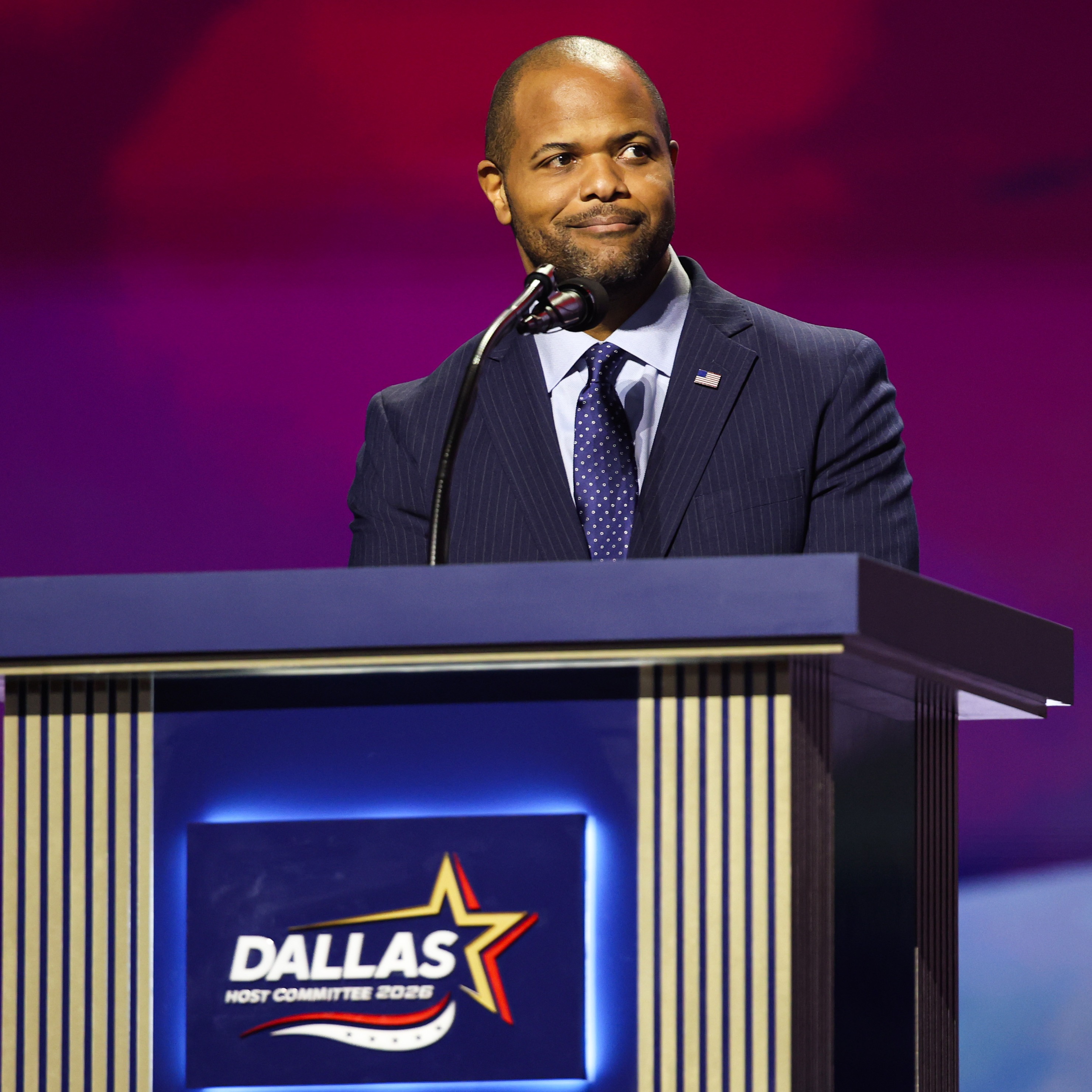Former Democrat Johnson addresses 2026 Republican Convention in Dallas