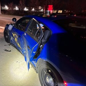 Michigan State Police car hit by suspected drunk driver on I-94