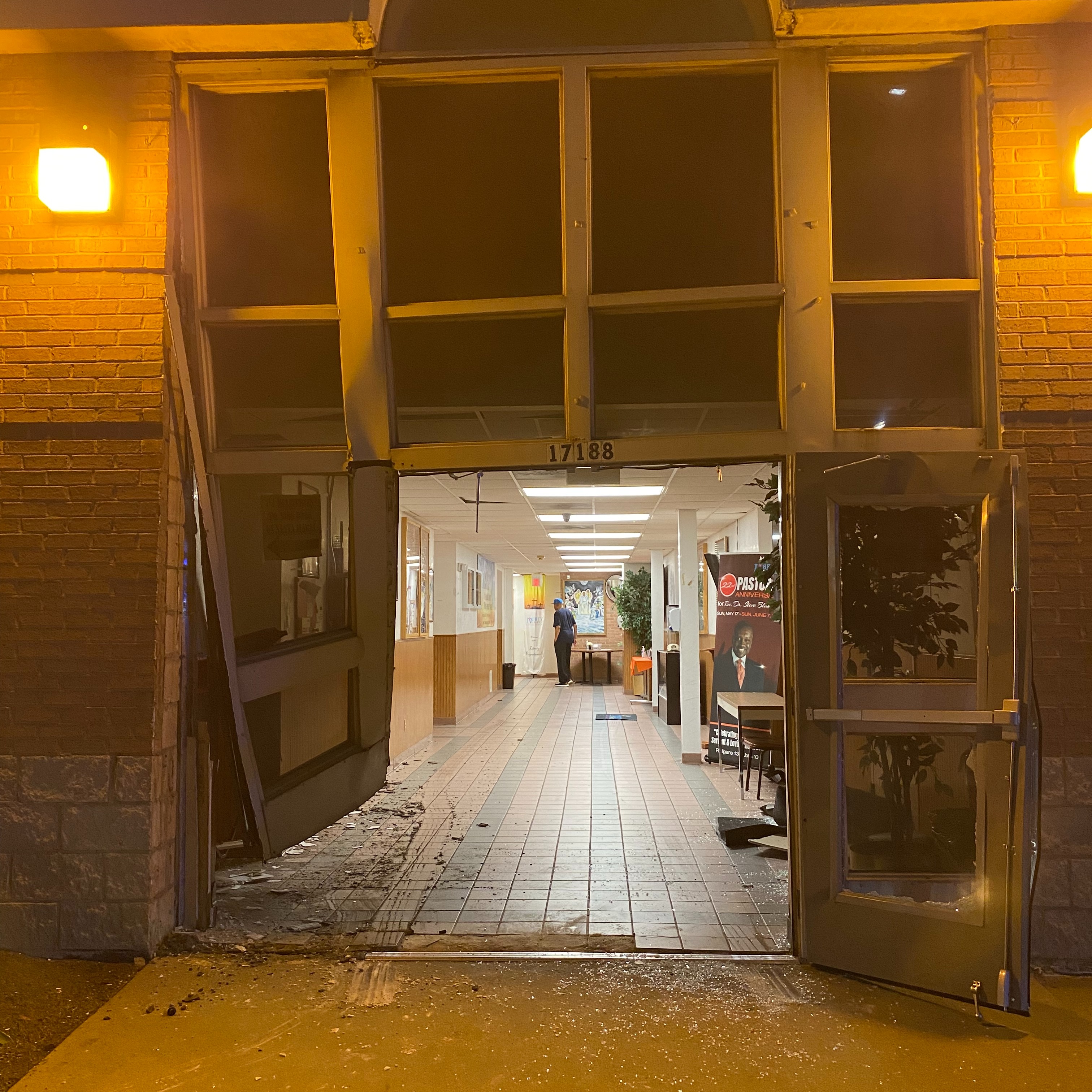 Naked man drives into church, claims he's Jesus