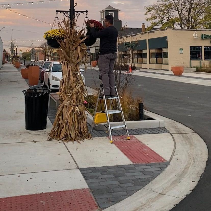Charlevoix Streetscape project on Grosse Pointe Park Detroit border complete