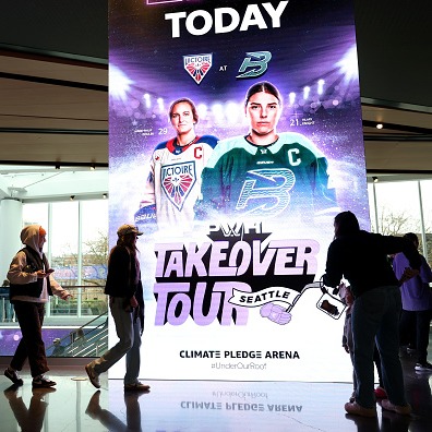 Professional Women's Hockey League game at Little Caesars Arena