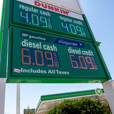 Gas prices still trending up in Michigan, average now $4.02