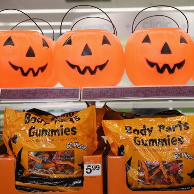 Halloween displays showing up in stores across the country