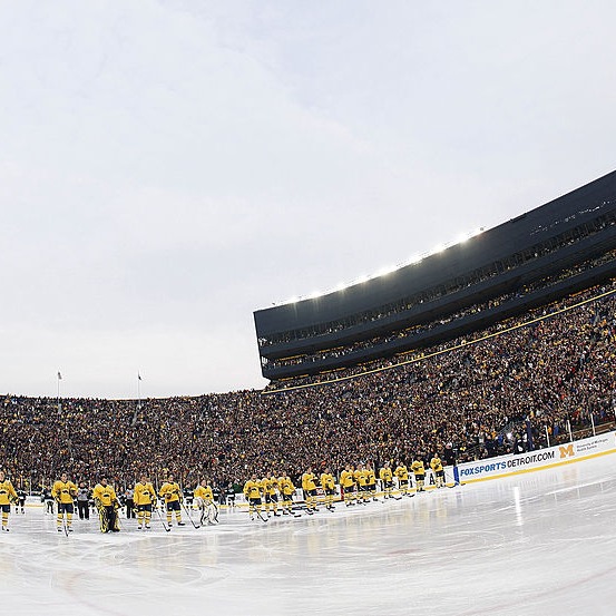 Michigan Hockey is taking it outside twice this season