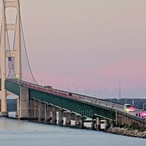 Governor Whitmer leads Mackinac Bridge Labor Day walk