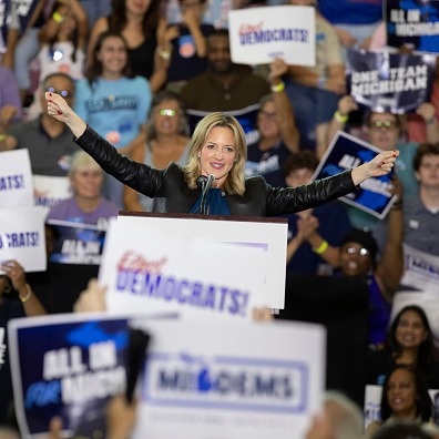 Michigan gubernatorial candidate Jocelyn Benson calls for suspension of federal gas tax