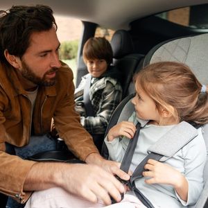 Kids grow quickly. Make sure they're in the proper car seat.