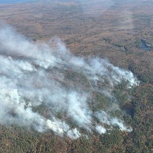 Michigan DNR battling 2 wildfires in the Upper Peninsula