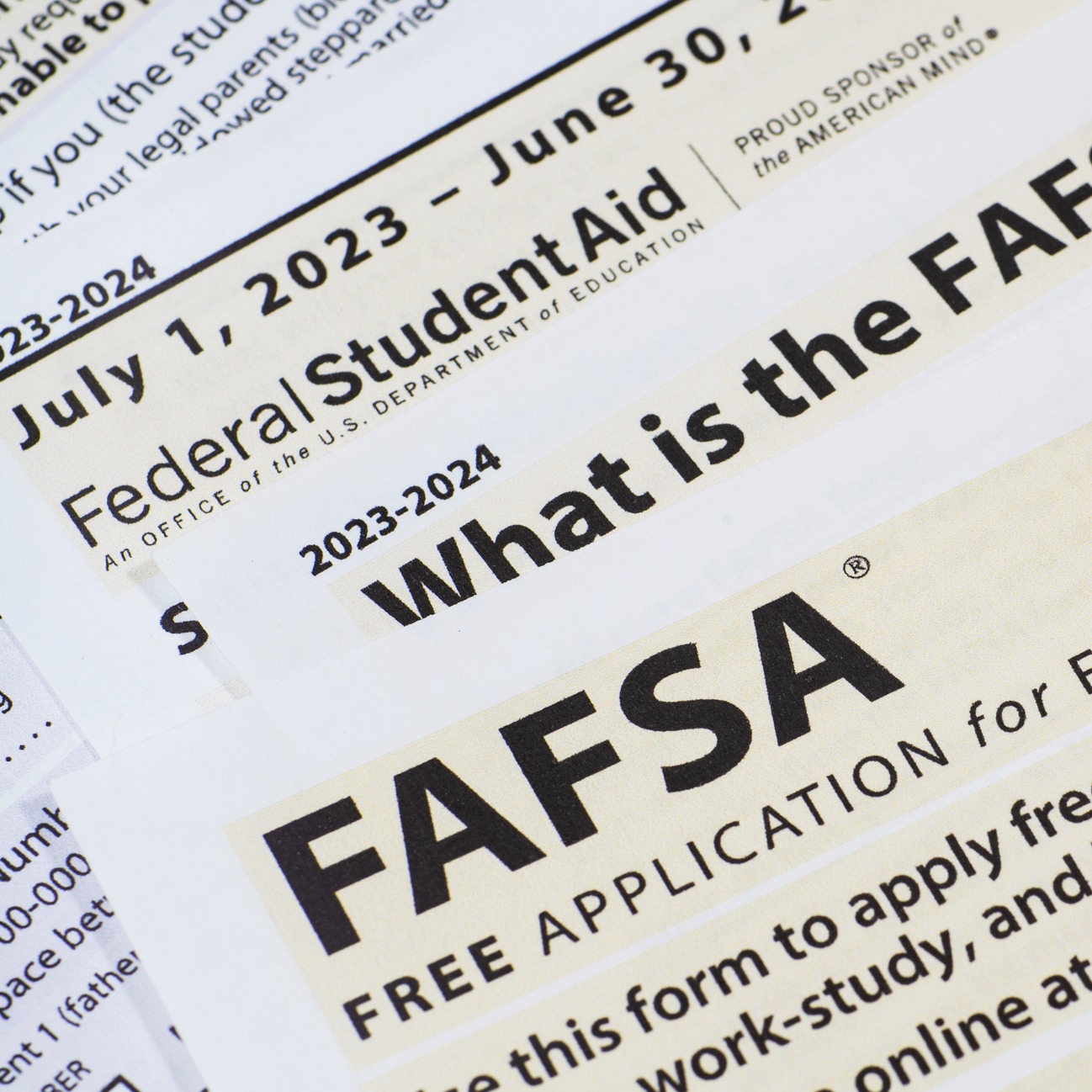 Don't wait to fill out the FAFSA