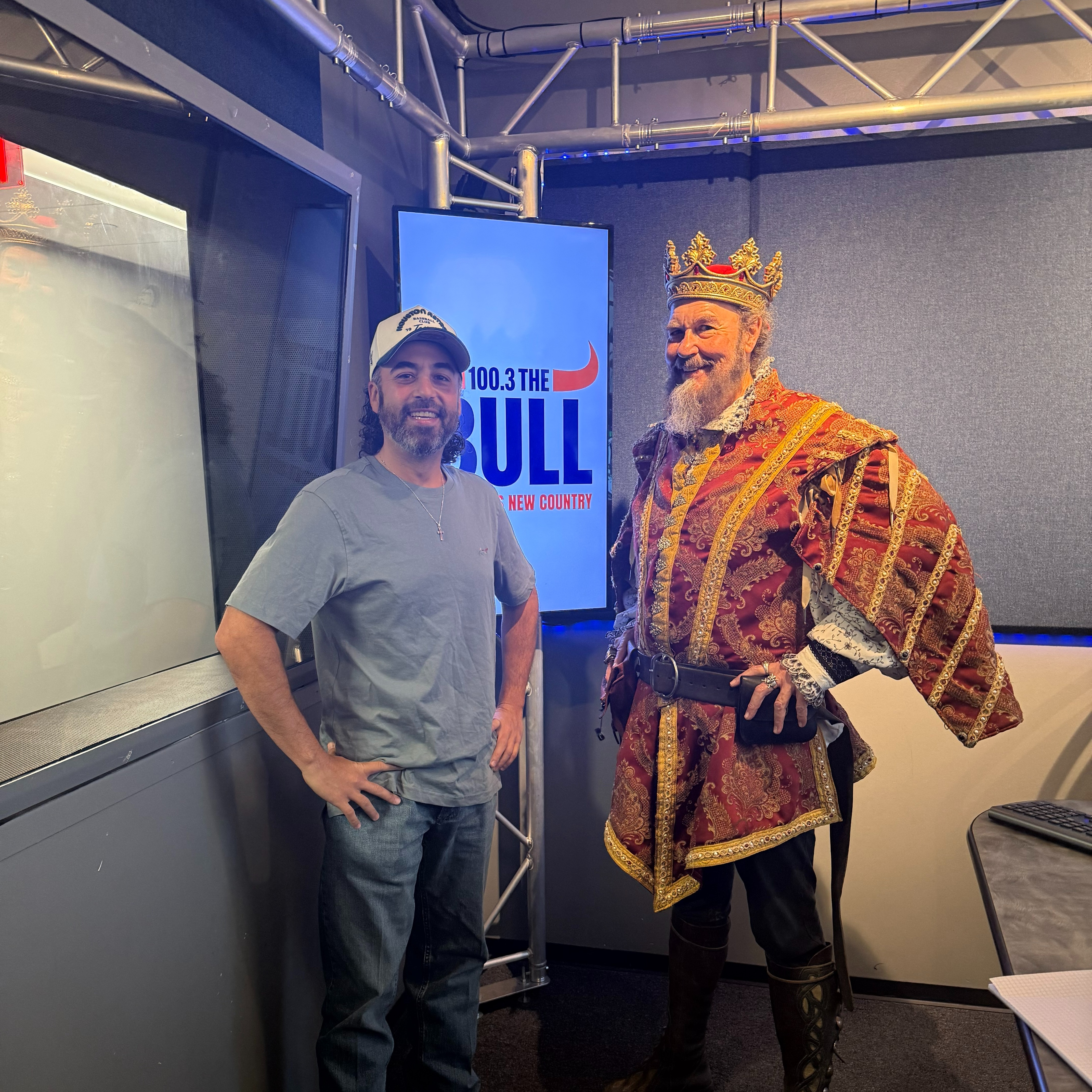 Nick Russo with the King of Texas Ren Fest