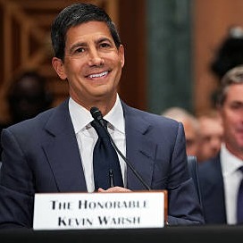 U.S. Sen. Tina Smith asking pointed questions to Kevin Warsh, President Trump’s nominee to lead the U.S. Federal Reserve
