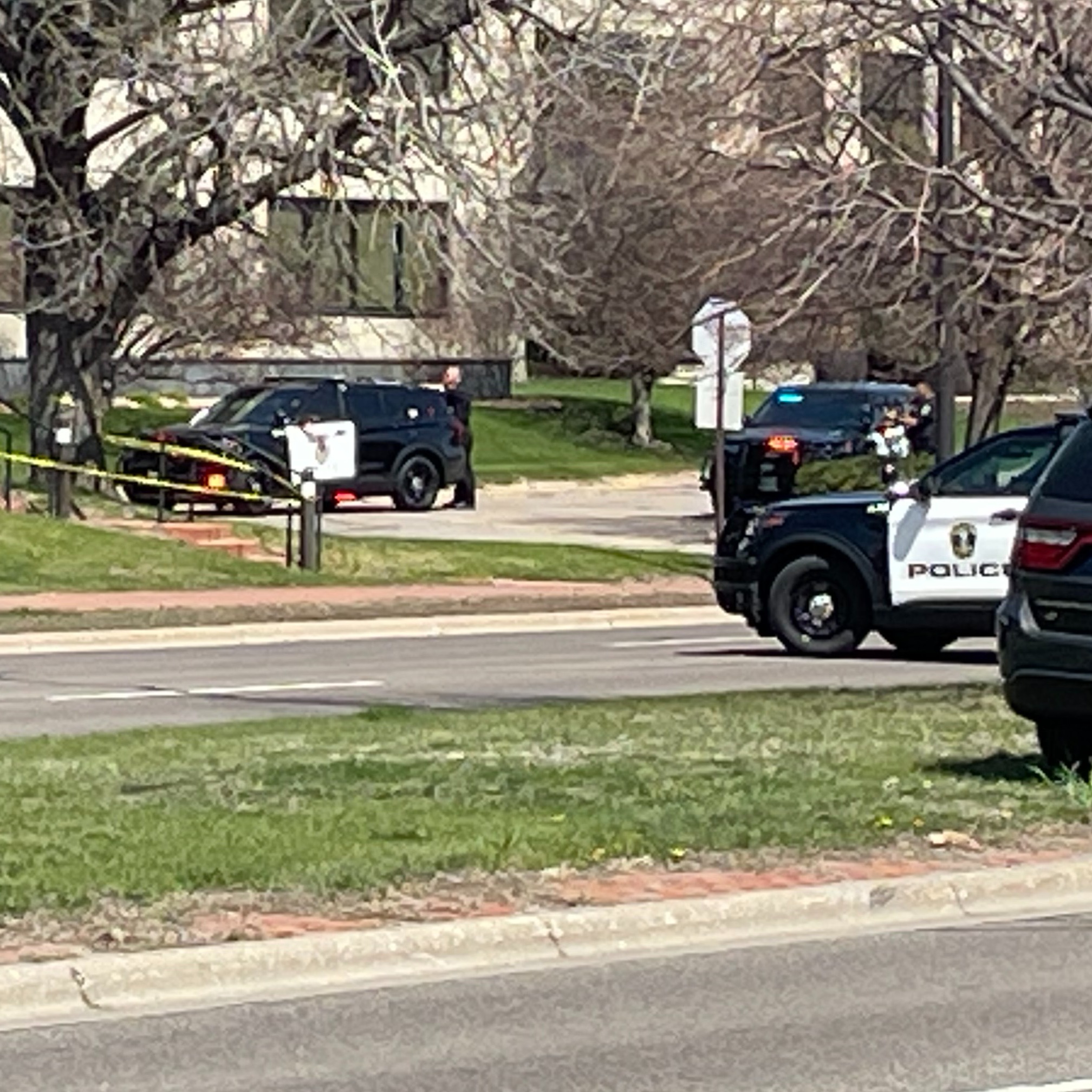 Large police presence in the area of Southdale Center due to an incident involving gunfire