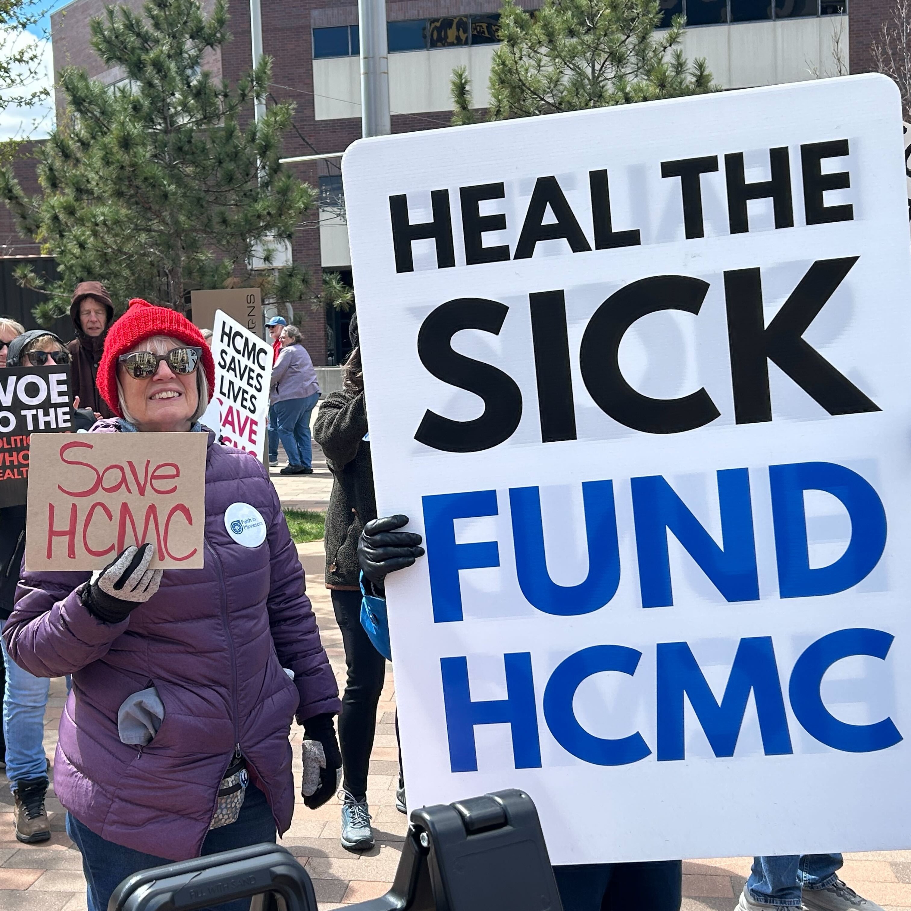 24-hour prayer vigil is taking place outside Hennepin County Medical Center Thursday