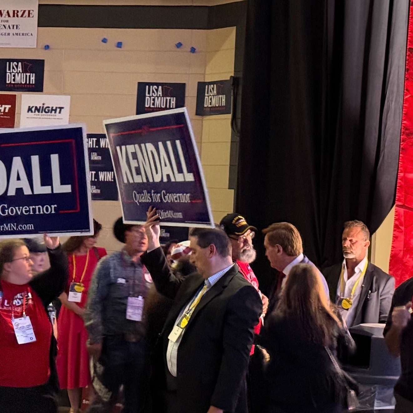 State conventions wrap after tech problems slow the process, and Qualls upsets Demuth