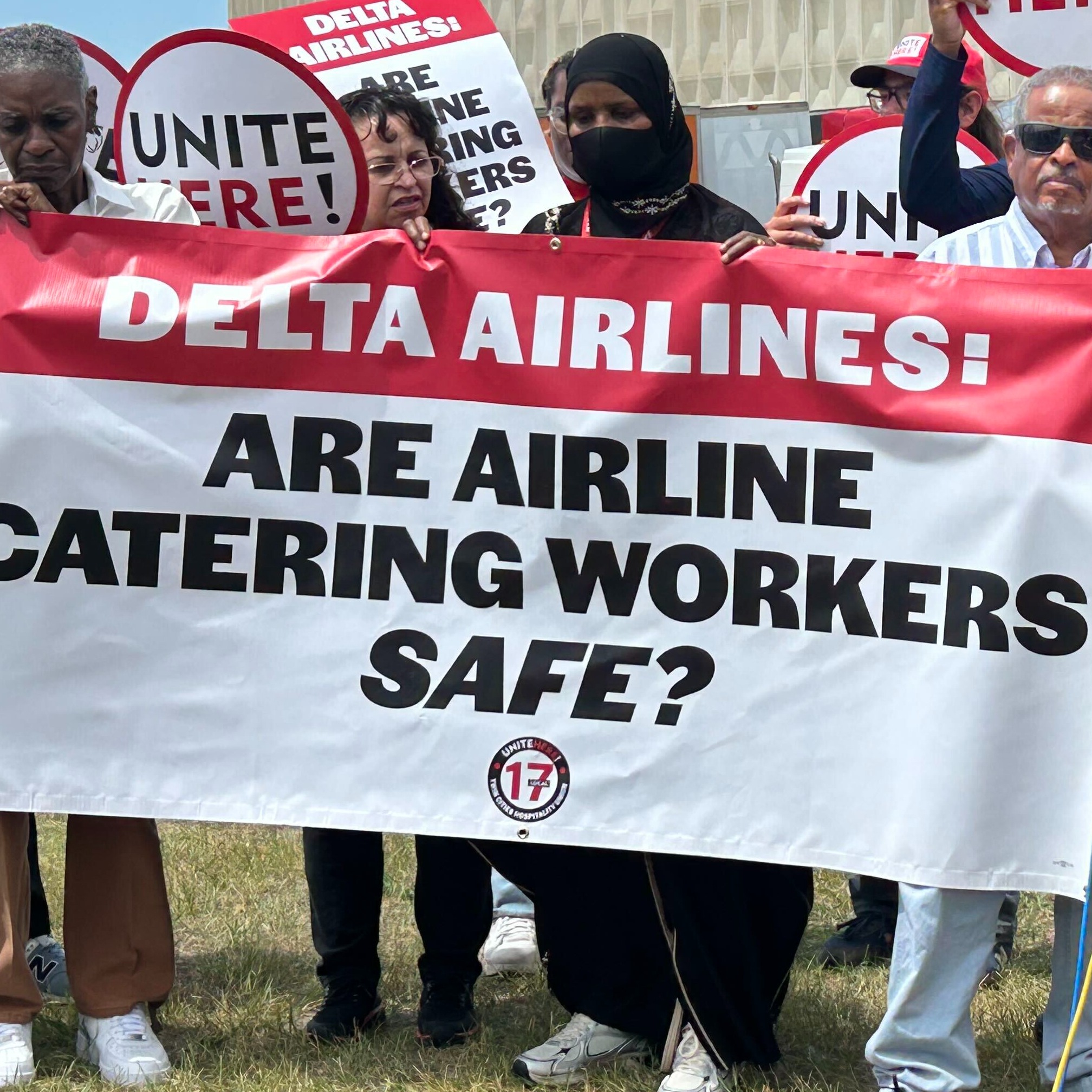 MSP Airport catering workers protest over what they call unsafe working conditions