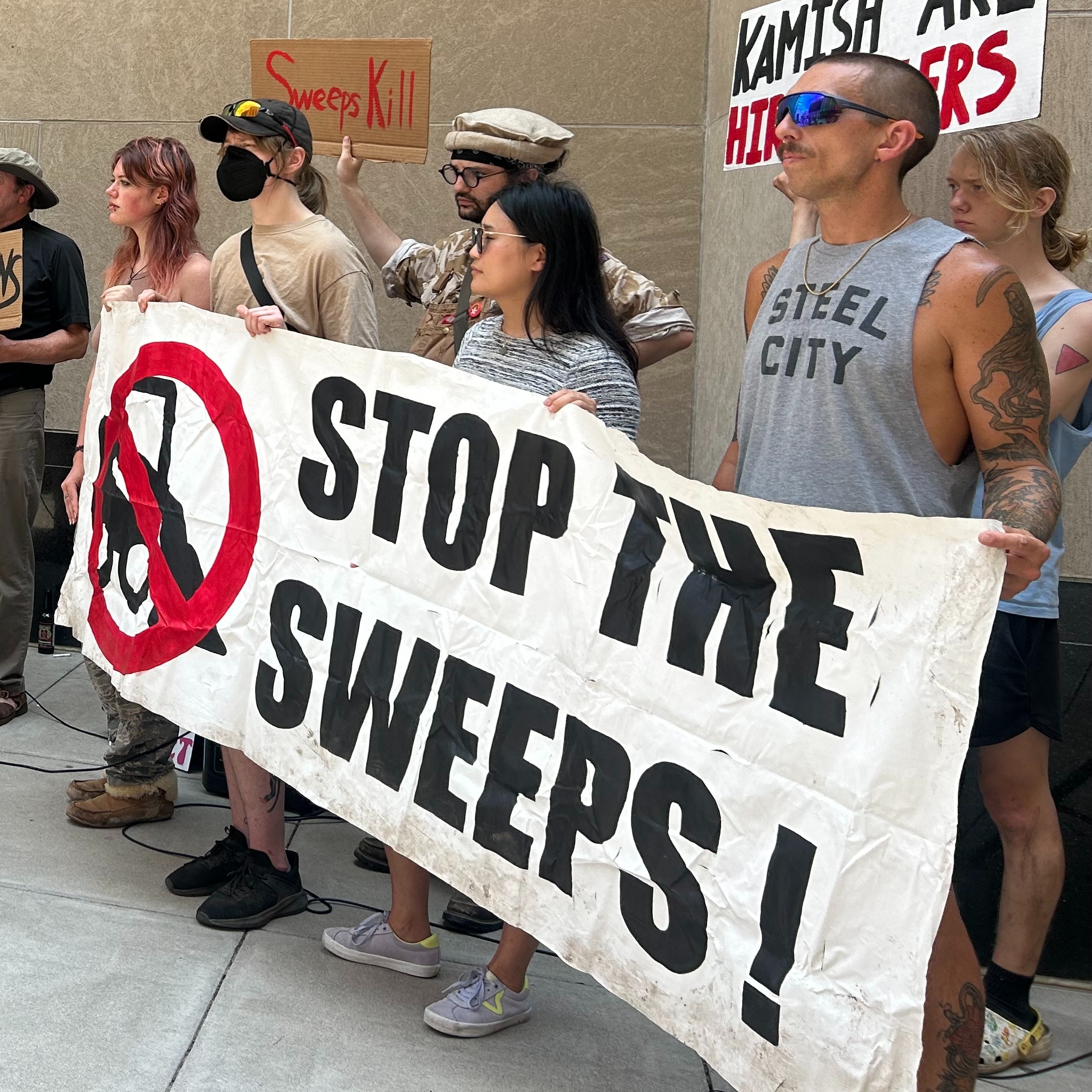 Advocates for the homeless in St. Paul are trying to "Stop the Sweep:"