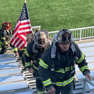 The first annual Minnesota 9/11 Memorial Stair Climb in Eagan honored first responders Friday