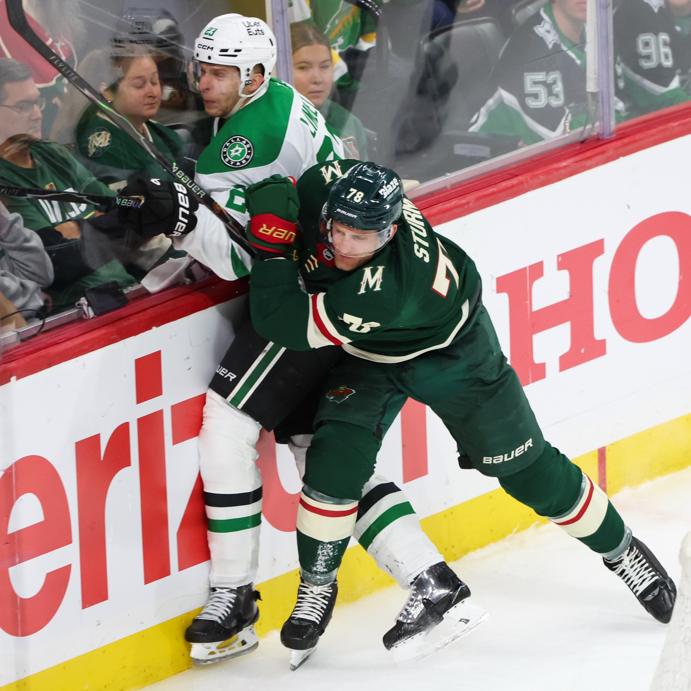 Wild's Nico Sturm hospitalized after taking puck to the head in Vegas win