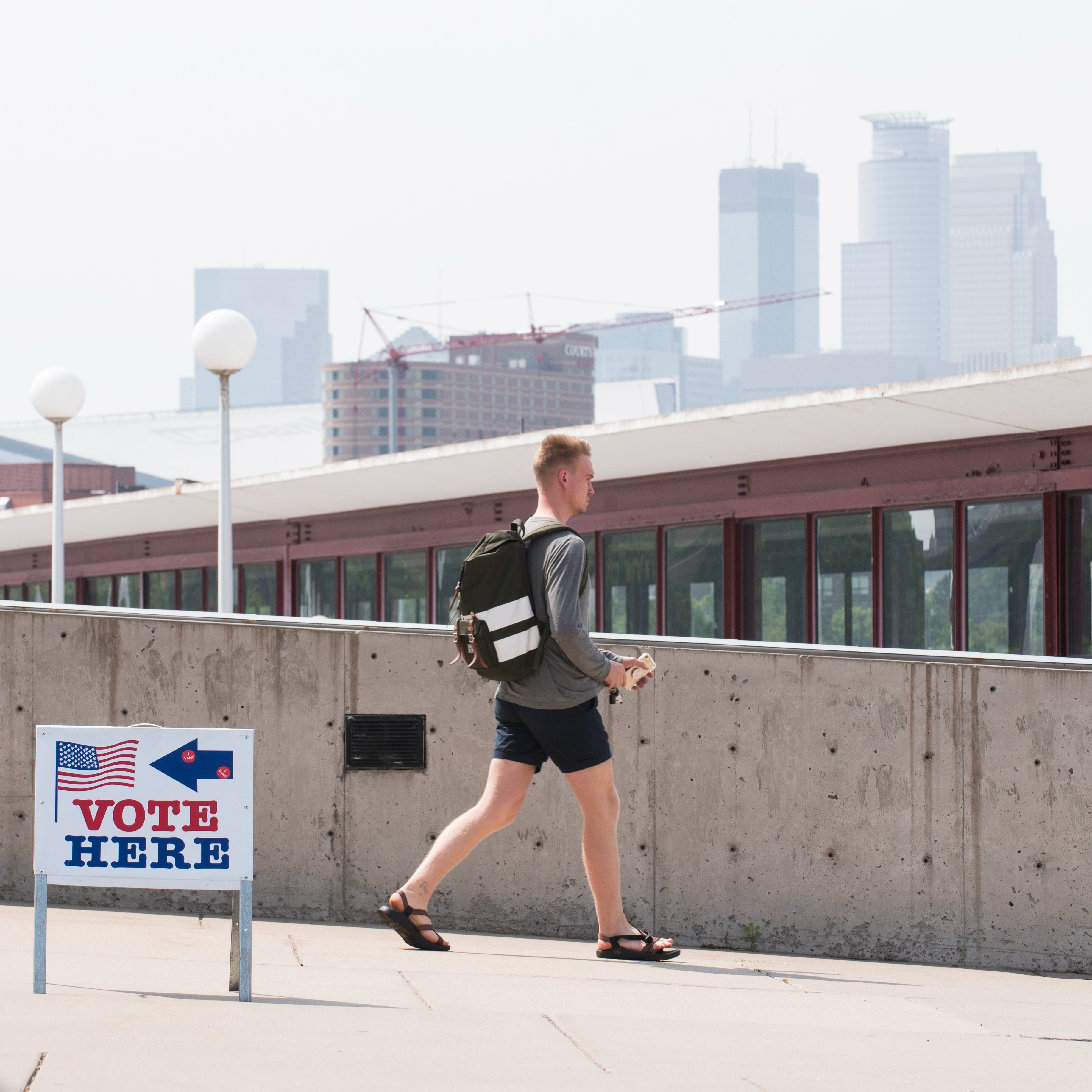 Nathan Janicek says the polls are OPEN