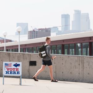 Nathan Janicek says the polls are OPEN