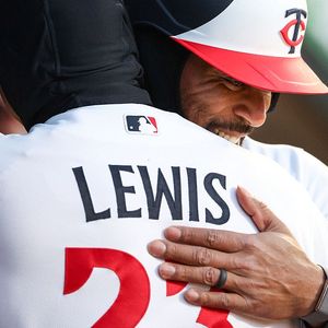 All smiles in Twins Territory!   They look for a sweep of the Tigers today at Target Field.