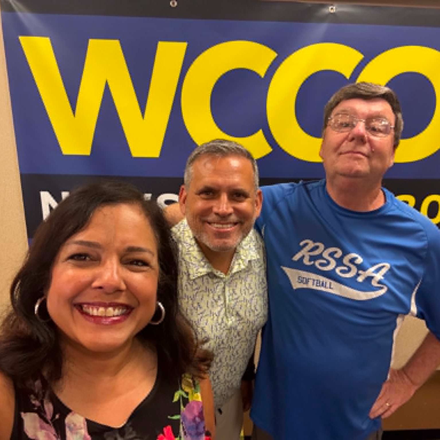 The Sawkar Salute:  Al Schoch hangs up the headphones at WCCO Radio.