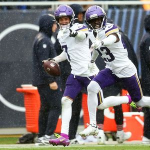 Dane Mizutani staying dry to recap Vikings win in Chi-Town!