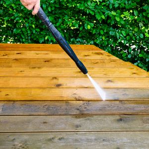 Fixing Failing Deck Footing, Getting Water out of a Garage, Properly Using a Pressure Washer