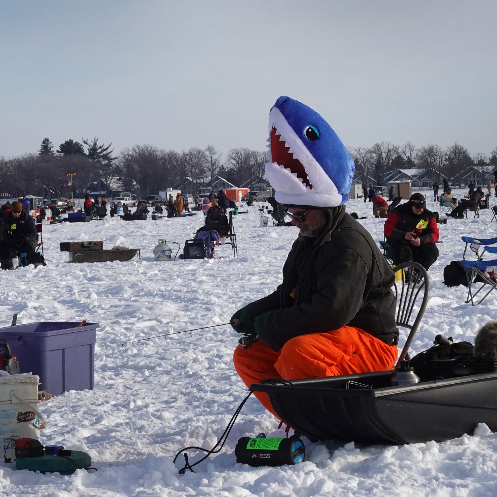 That’s some cool fishing gear, kid