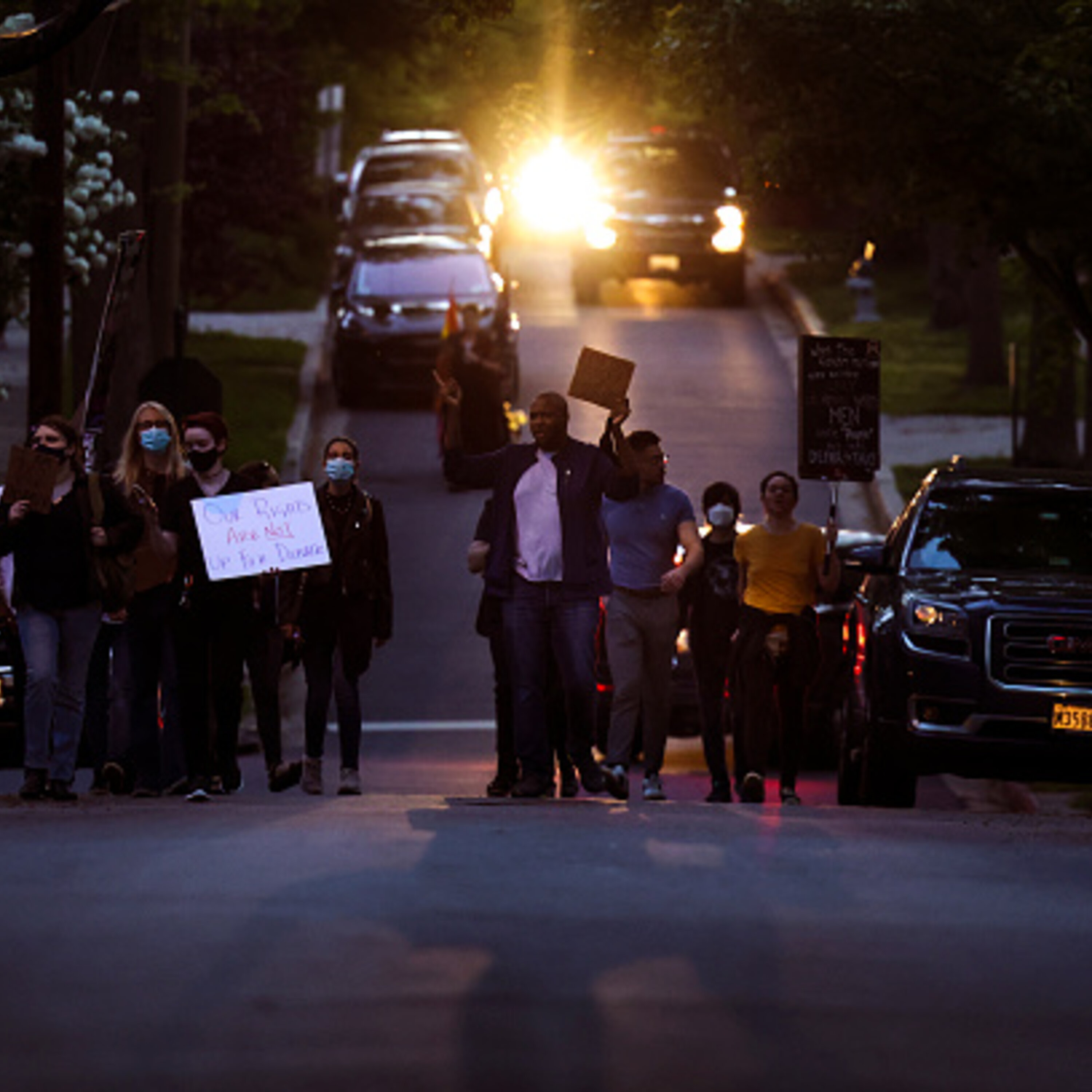 Feisty Friday with Sheletta & protestors crossing lines