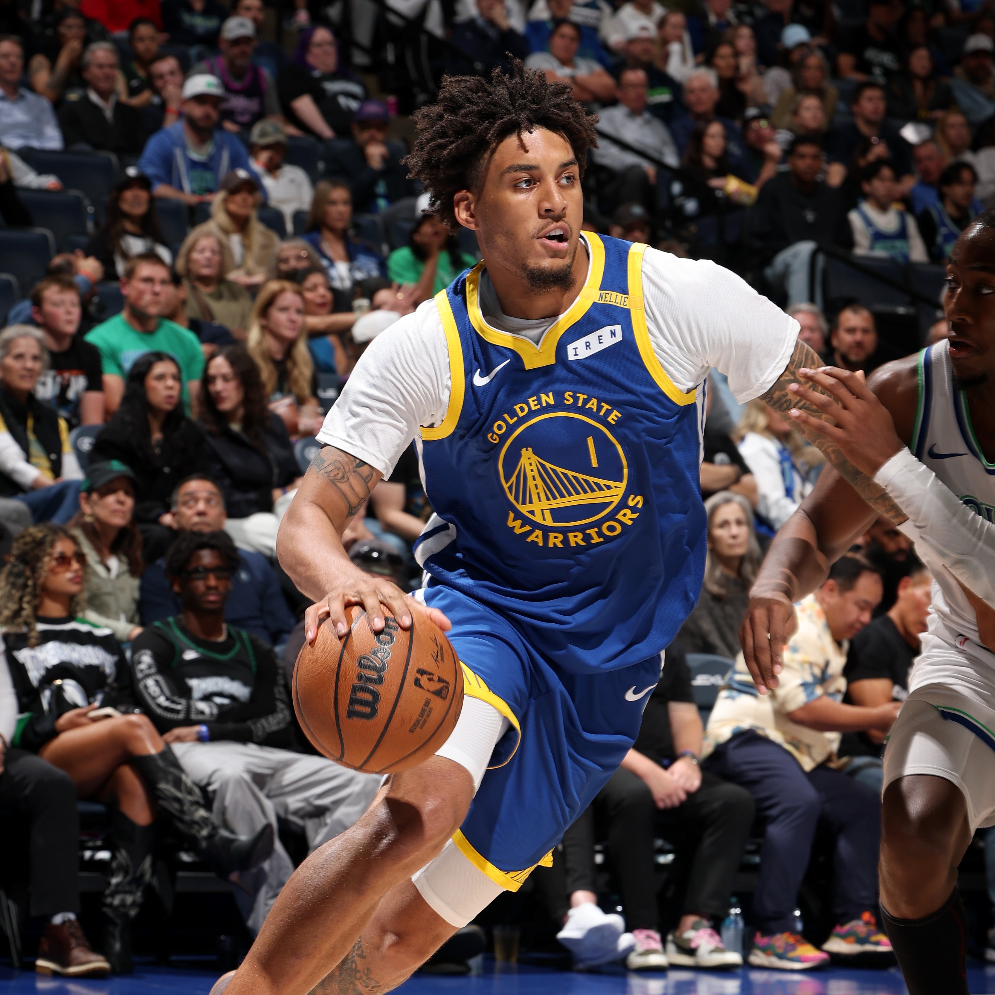 Wolves fall to Warriors in first game without Anthony Edwards